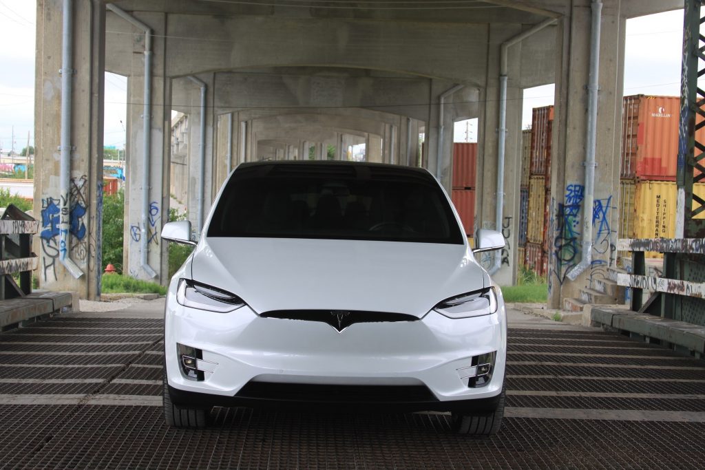 Wedding Getaway Car Tesla Model X Showtime Transportation